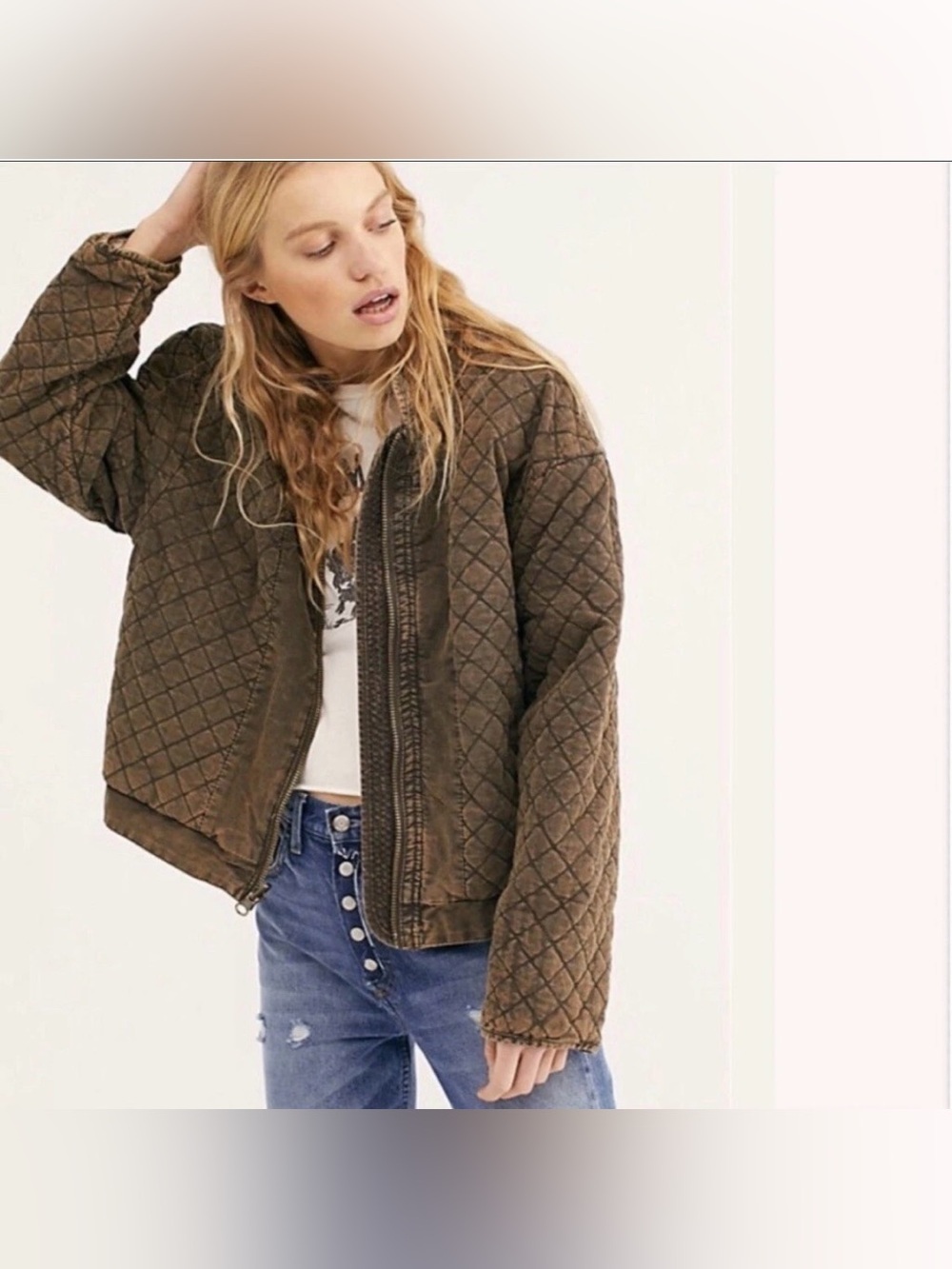 NWOT Free People ‘Great Escape’ Paisley Quilted Jacket- small - Picture 4 of 10